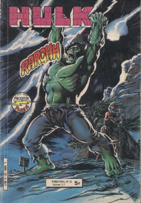 Scan de la Couverture Hulk Comics n 22